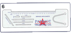 Custom Made Truck Logbook Rulers Imprinted Trucker Logbook Ruler Bookmarks